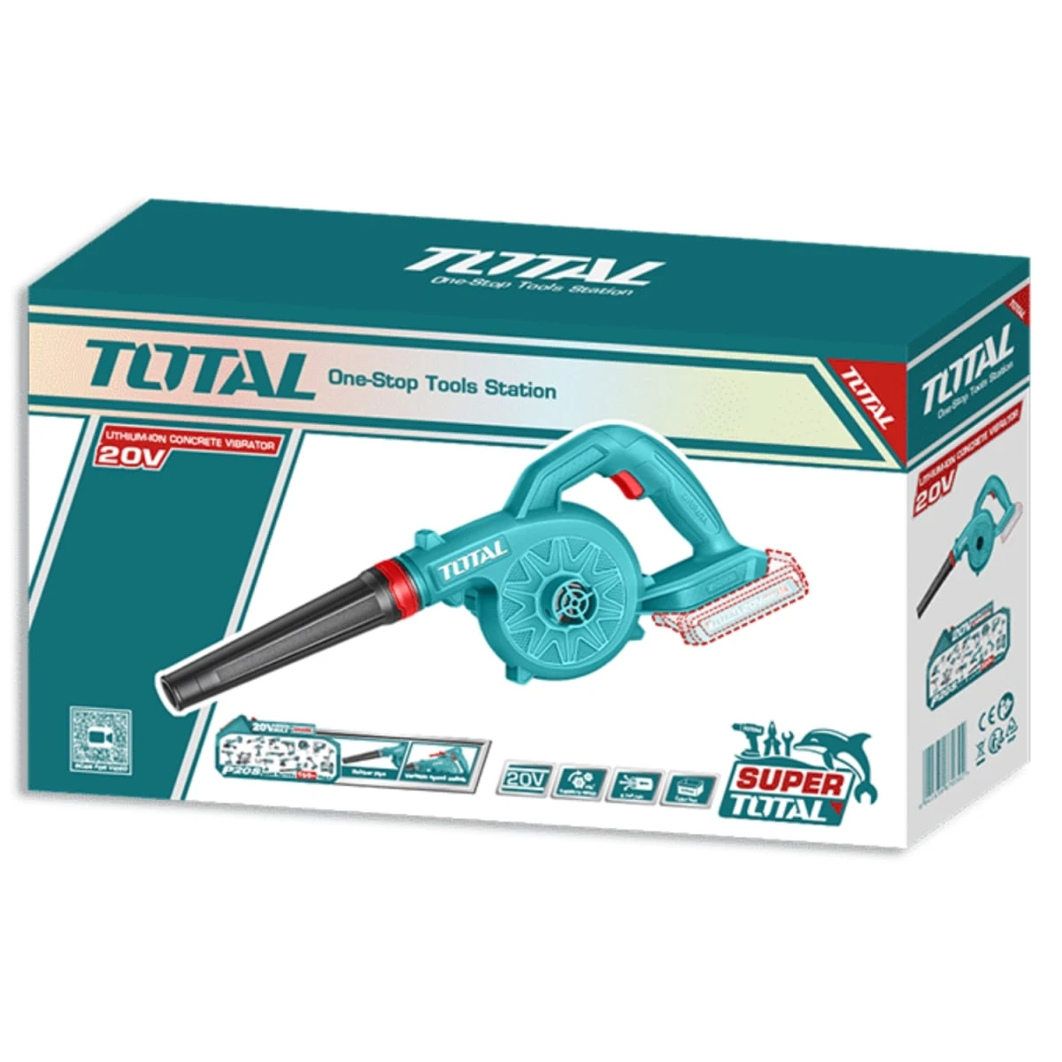 TABLI20781 Sopladora 20v con 1 batería 2,0 ah y cargador total  3