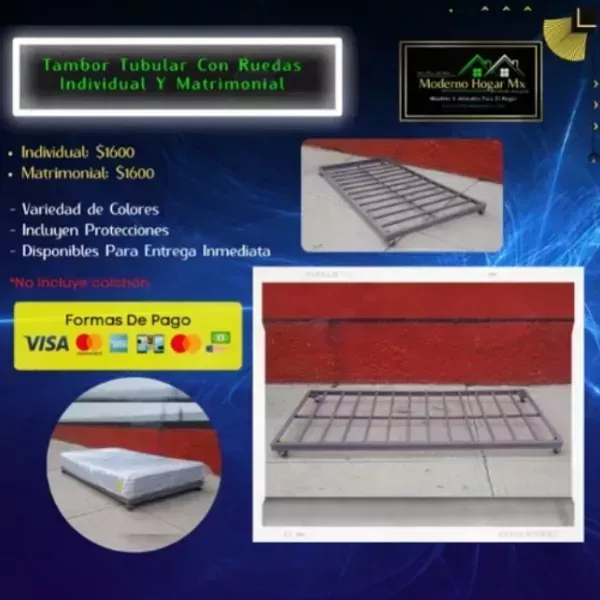 Tambor Tubular Con Ruedas