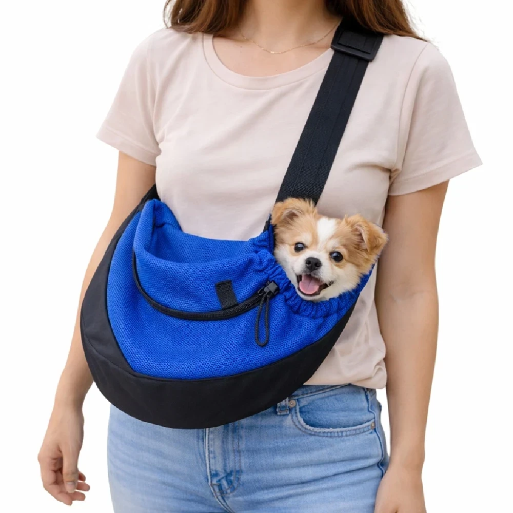 Bolso cruzado azul talla L