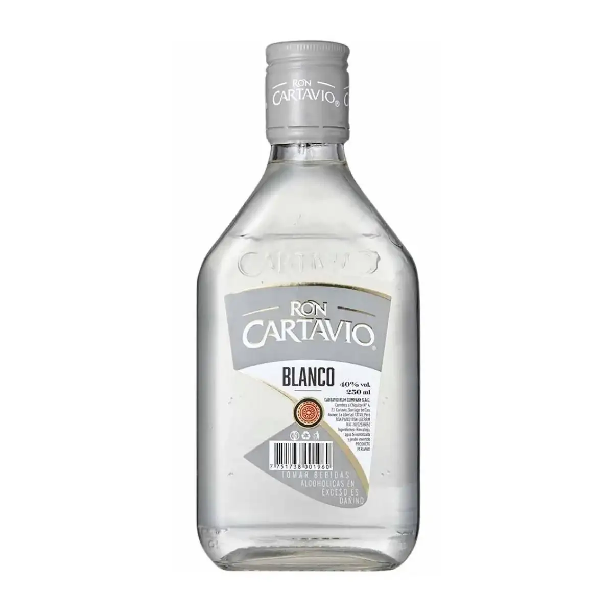 RON CARTAVIO BLANCO 250 ML