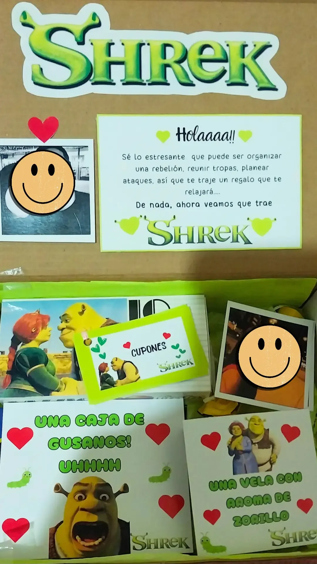 Caja Shrek personalizada 