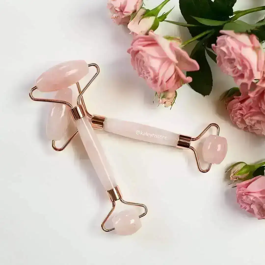 Rodillo Facial Cuarzo Rosa 