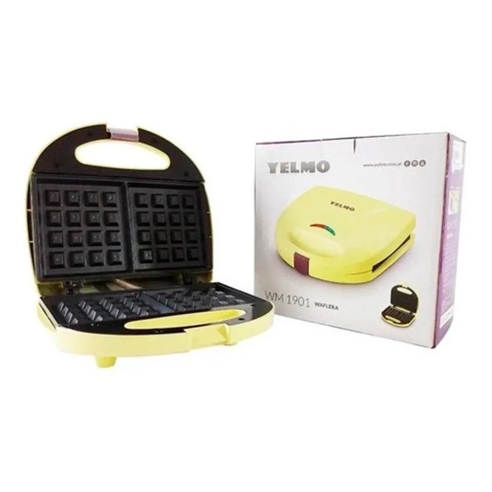 WAFFLERA ELECTRICA YELMO 900W