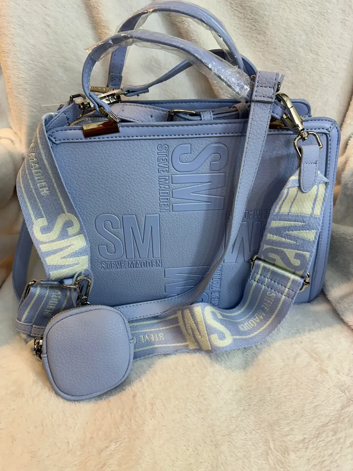 Bolsa steve madden azul 