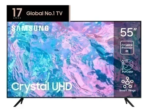 Smart Tv Samsung 55" Cristal Uhd 4k Cu7000 2