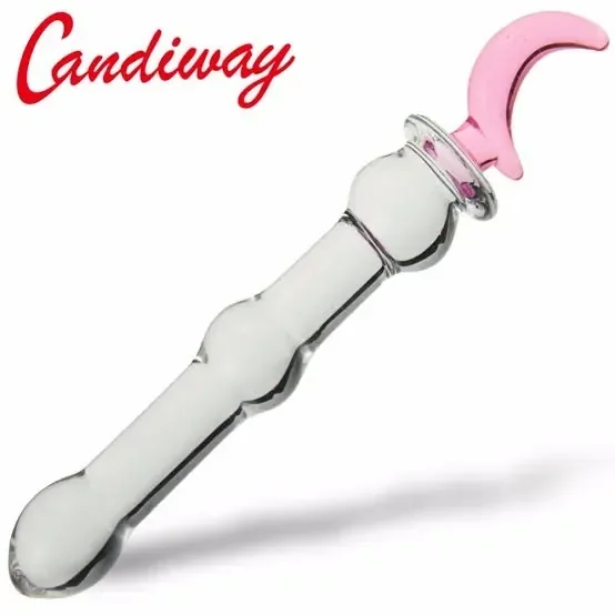 Crystal Glass Anal Plug Bear Star Moon Style 