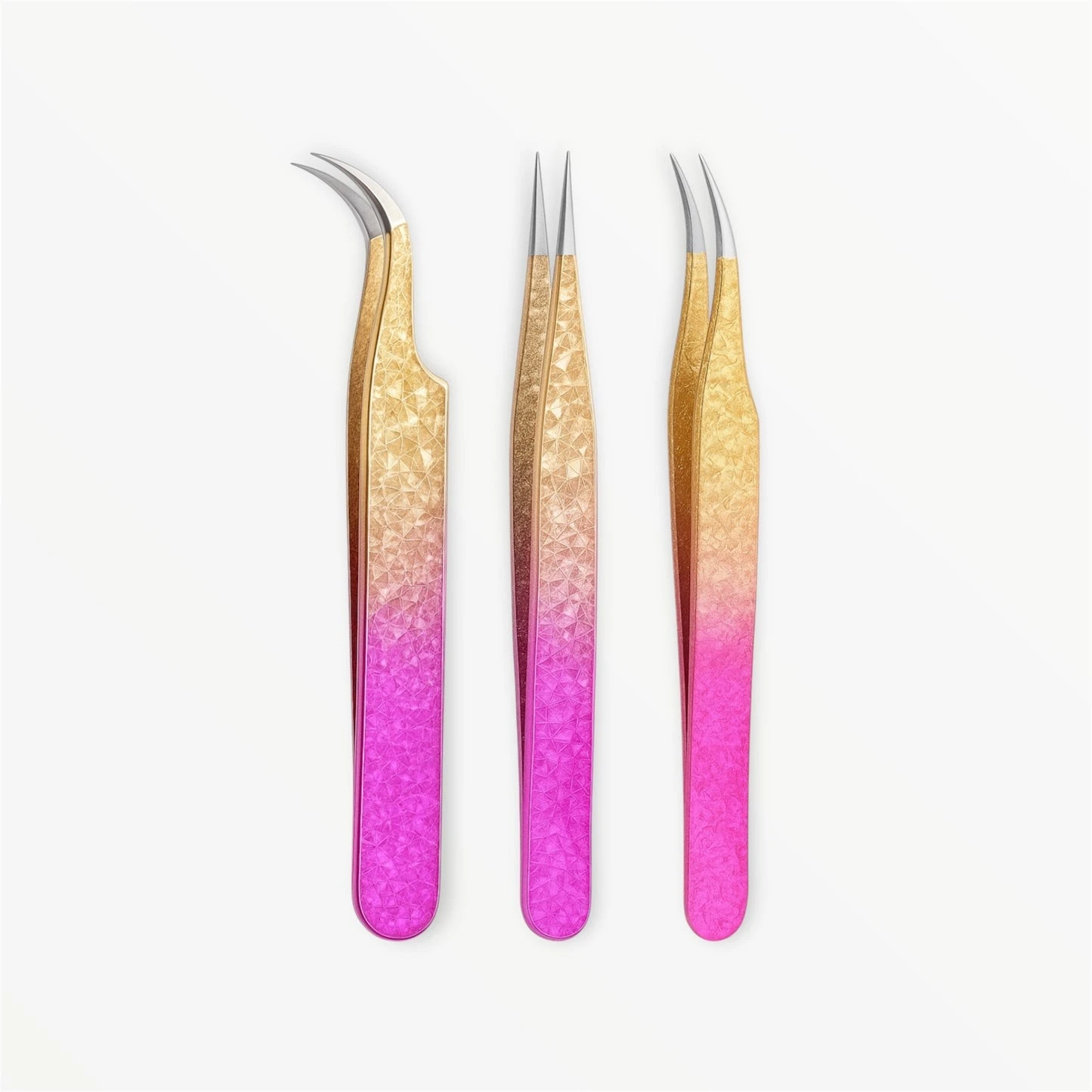 TRIO DE PINZAS GLITTER