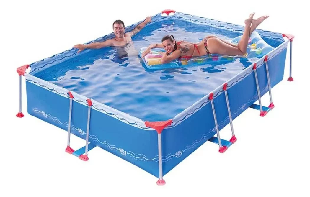 Pileta estructural rectangular Sol de Verano S300 con capacidad de 4600 litros 2.2x3 m 2