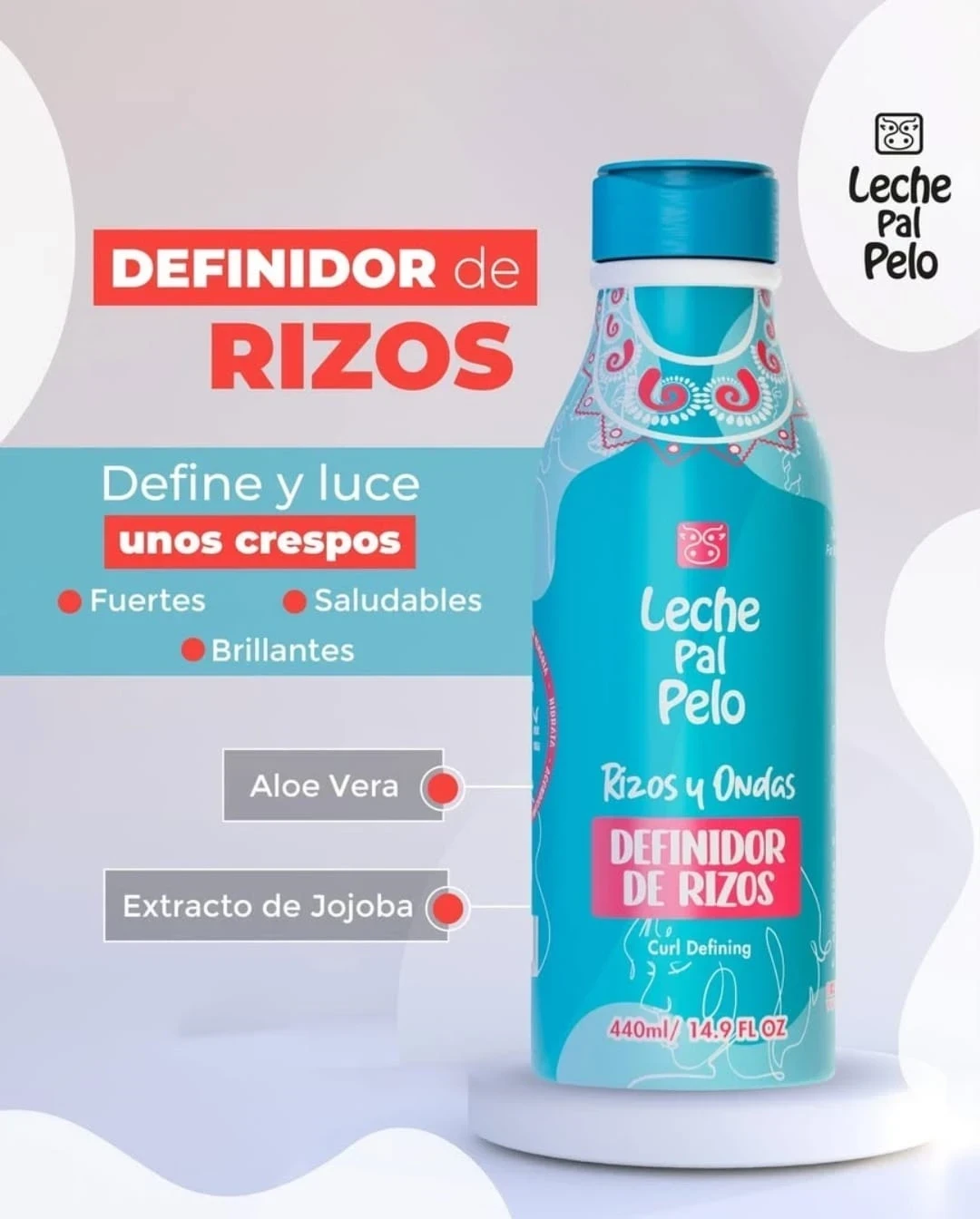 leche pal pelo definidor de rizos y ondas 440ml