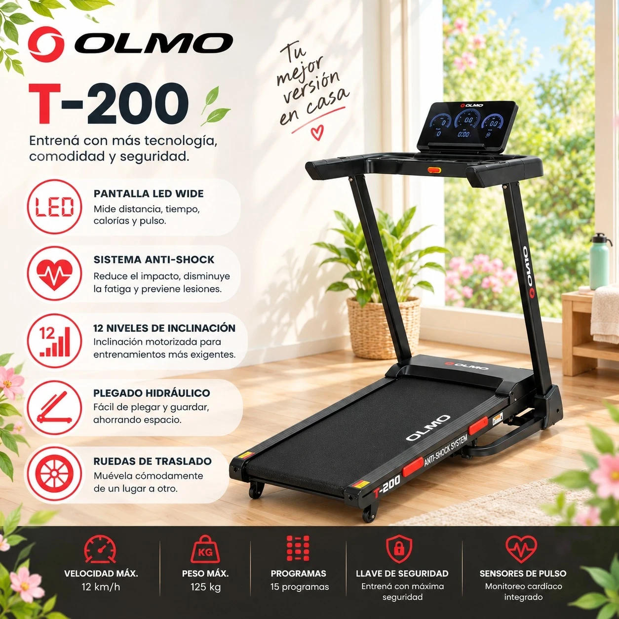 CINTA DE CORRER OLMO T-200