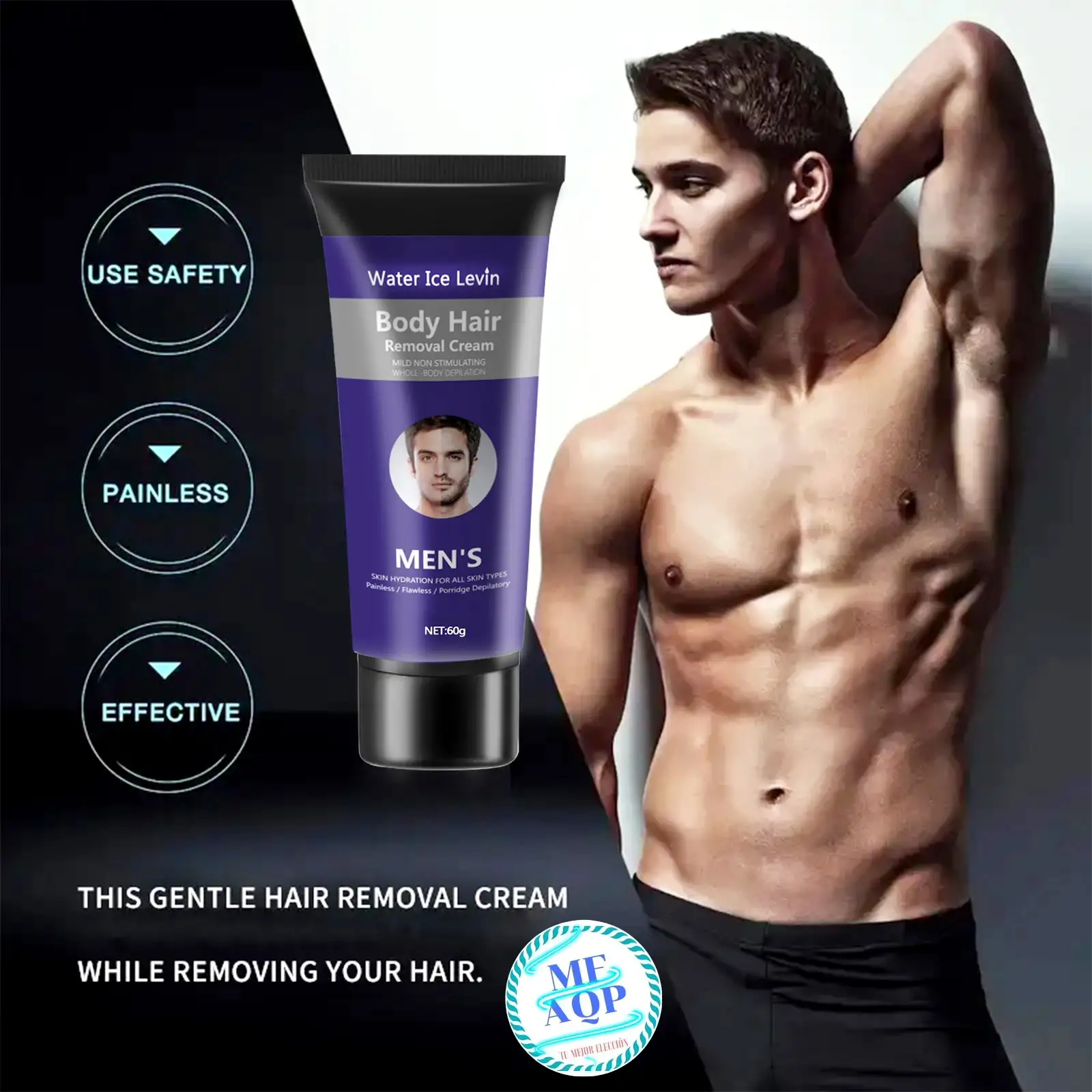 CREMA DEPILATORIA MASCULINA: CUERPO Y ZONAS ÍNTIMAS  2