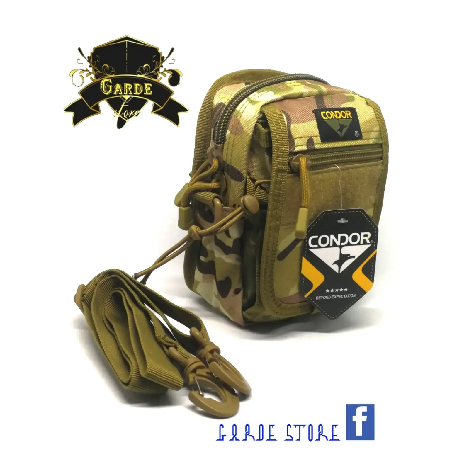 Pouch morral táctico con tapa.  3