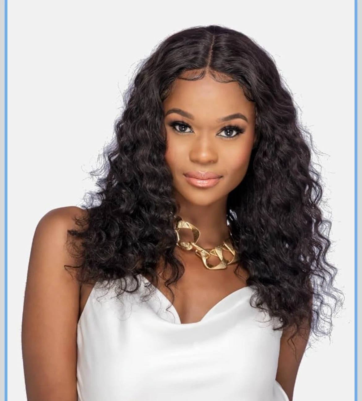 UNICE Pre Everyting - Peluca frontal sin pegamento 18” con ondas de agua de 13 x 4, precortadas, encaje frontal, pelucas de cabello humano preblanqueadas, nudos invisibles para poner y llevar
