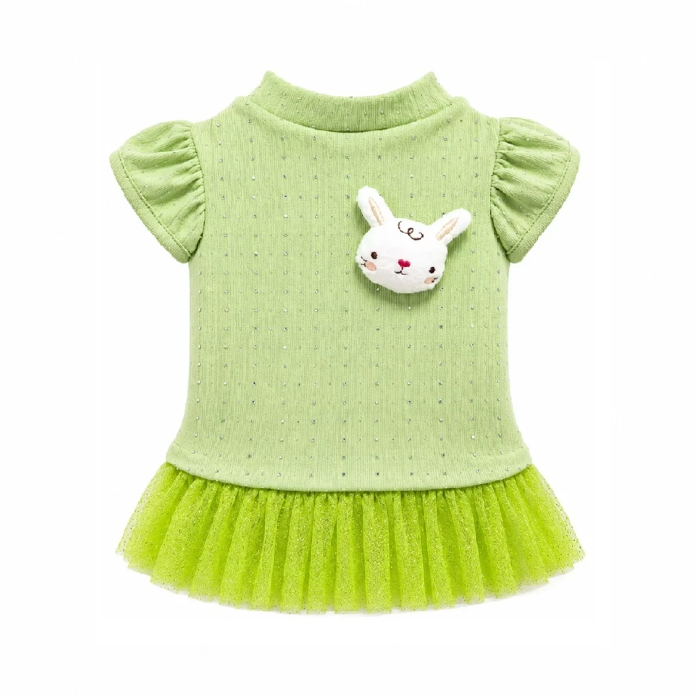 Vestido Conejita Pistacho con tul