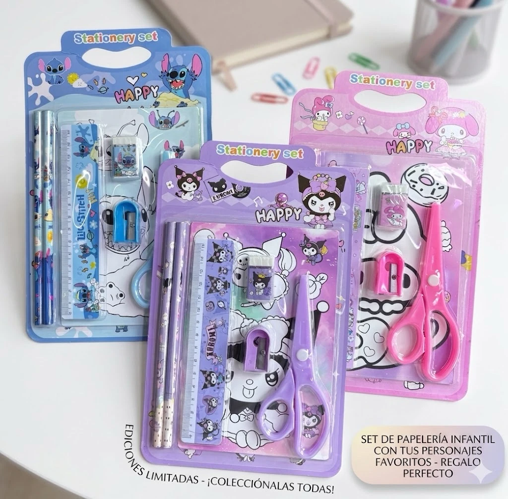 kit de papeleria infantil 