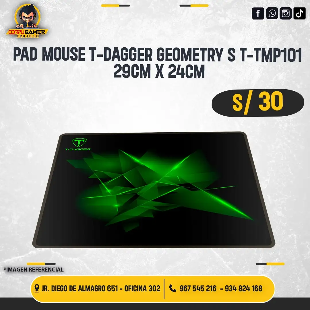 PAD MOUSE T-DAGGER GEOMETRY S 29CM x 24CM