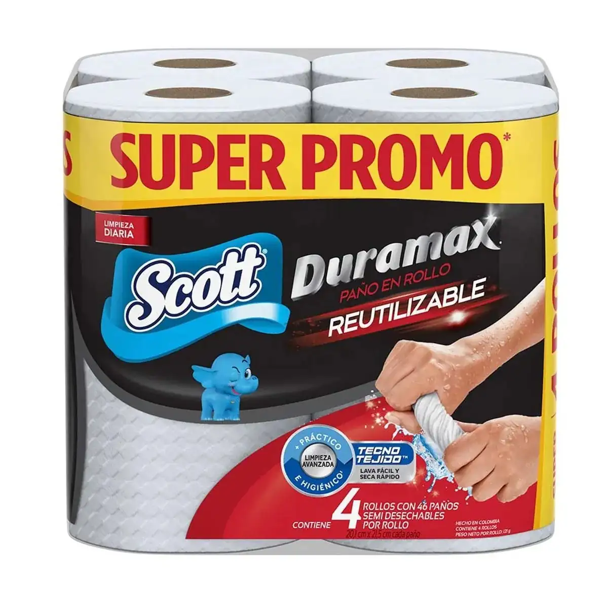 Paños Scott Duramax x 4 - 46c/u