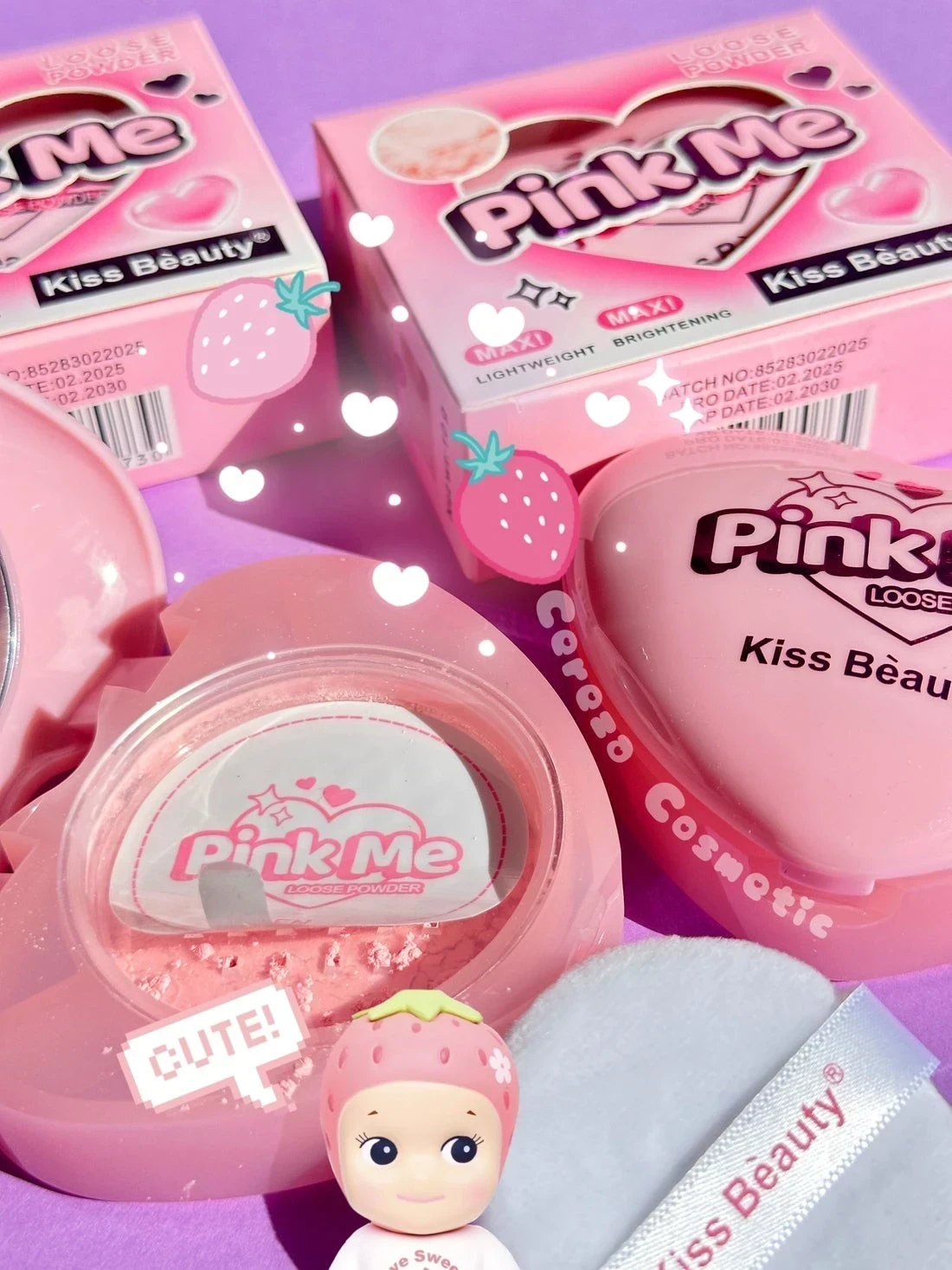 🌸PINK ME – Polvo Suelto Rosado Efecto Filtro 💗✨ 2