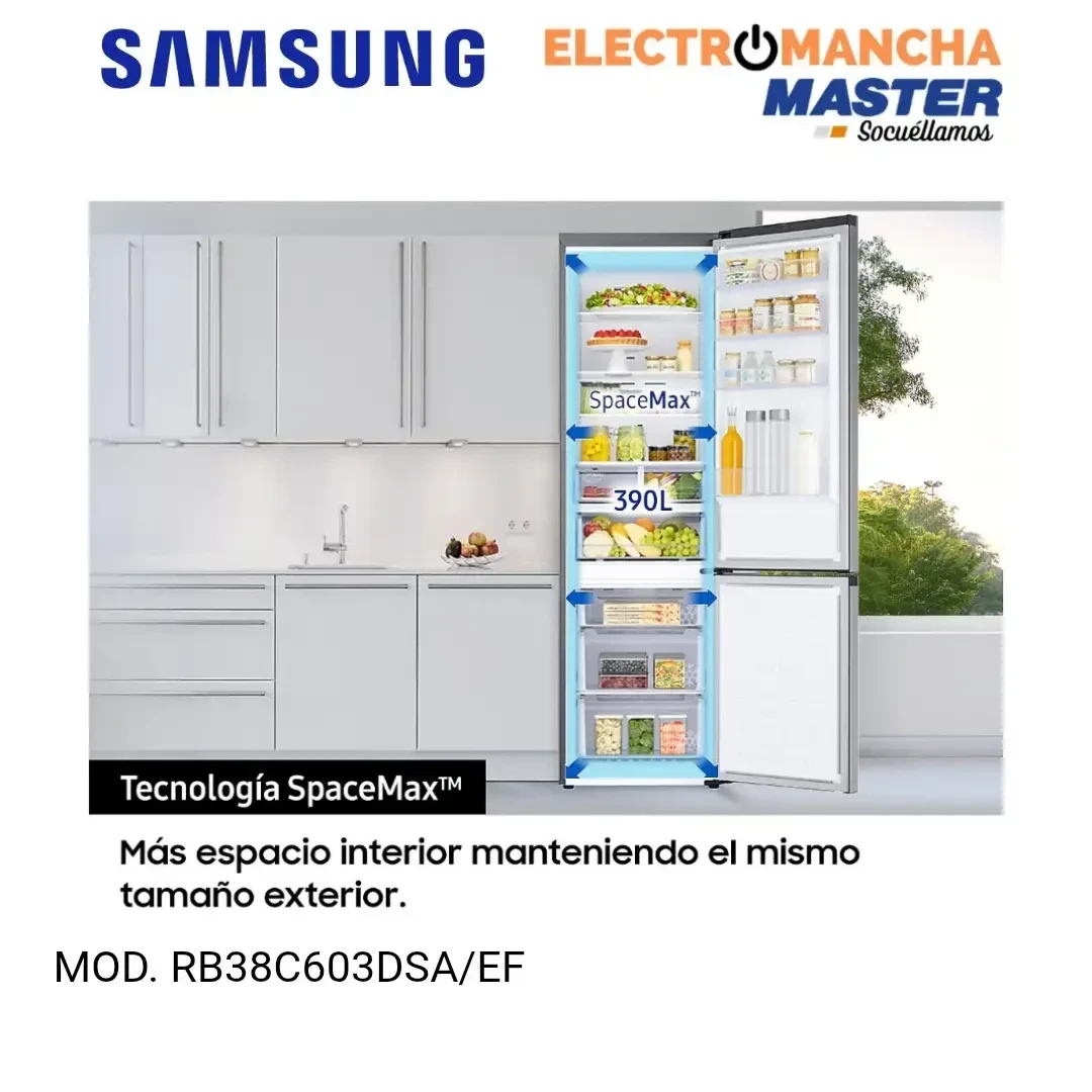 FRIGO COMBI SAMSUNG SMART RB38C603DSA/EF NF 2,03X60 D INOX 4