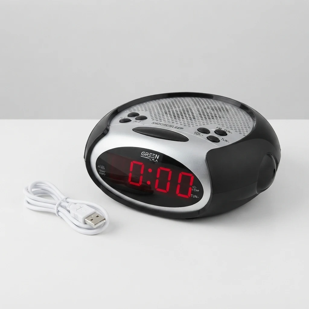 Radio Reloj Despertador Green Lyca GL70127 | Electrónica Joma