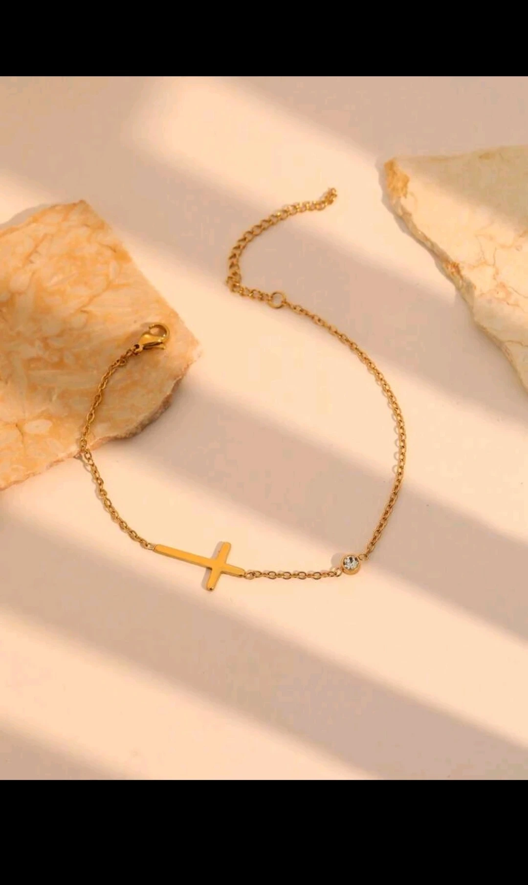Brazalete colgante de Cruz simple 2