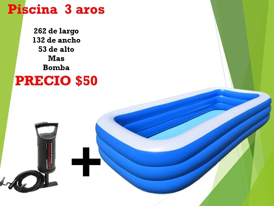 Piscina inflable 3 aros 