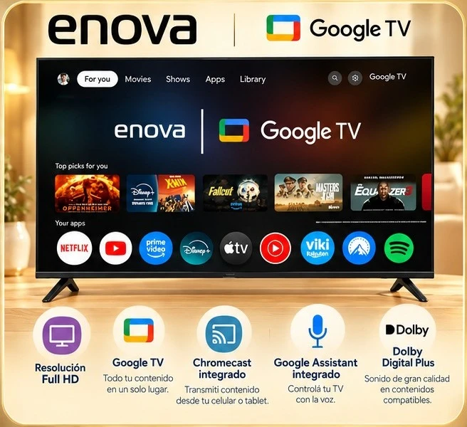SMART ENOVA 43 TV FULL HD *CONSULTA DISPONIBILIDAD CON EL VENDEDOR*