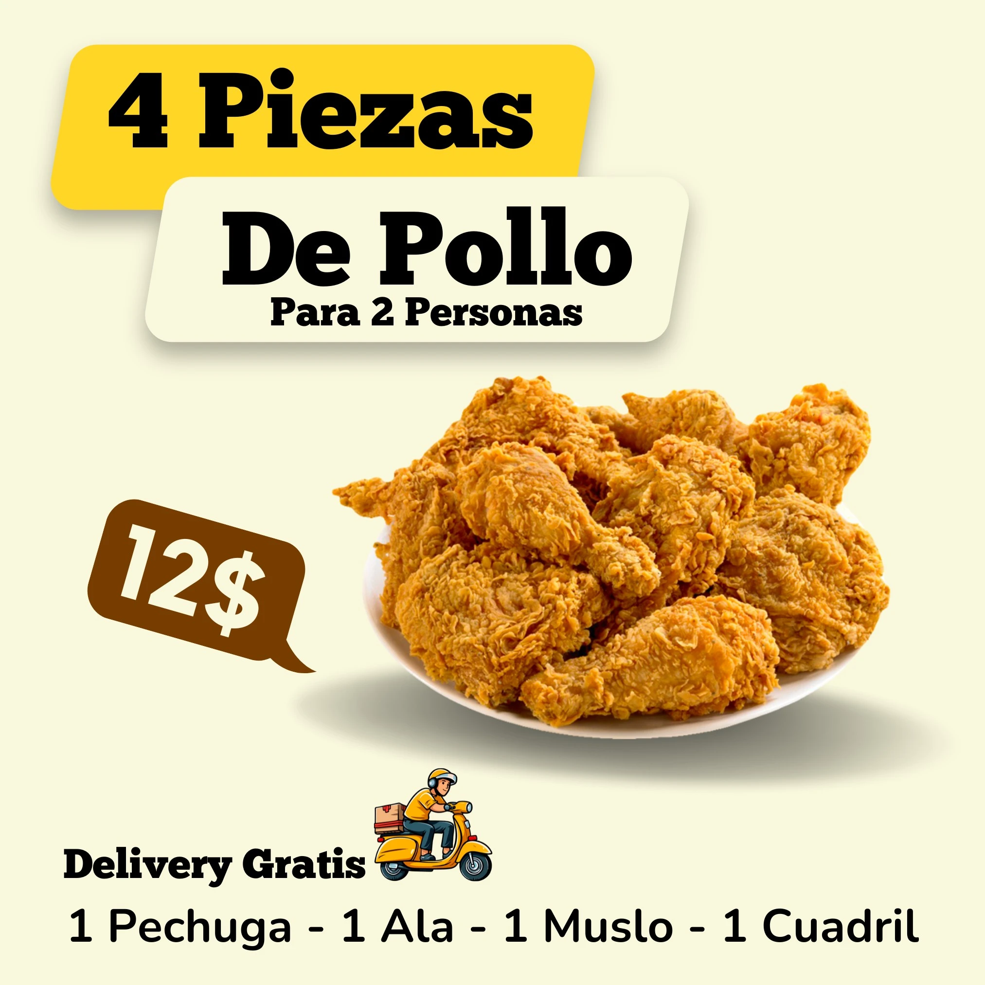 Pollo 4 Piezas
