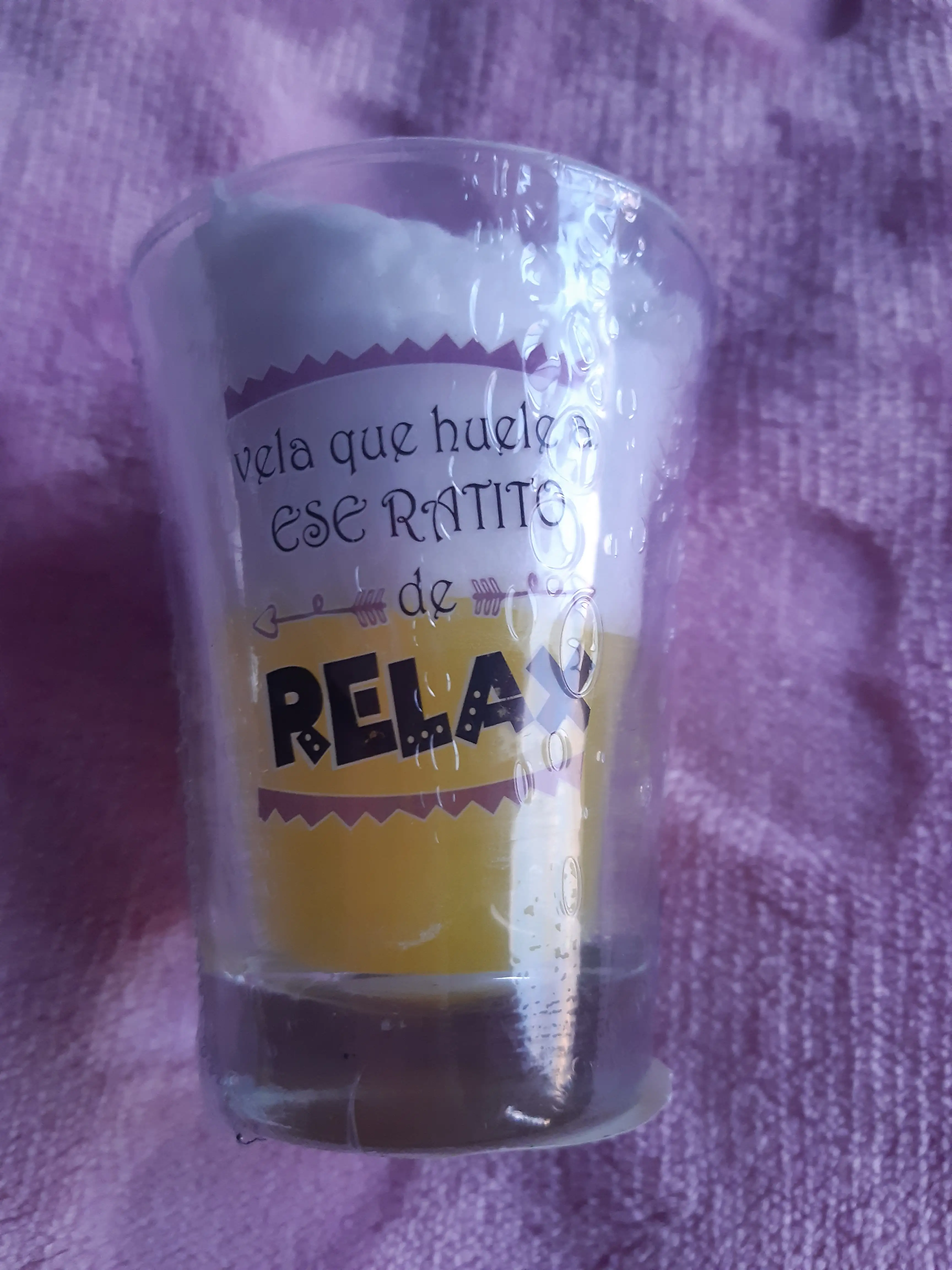 Vela vaso relax