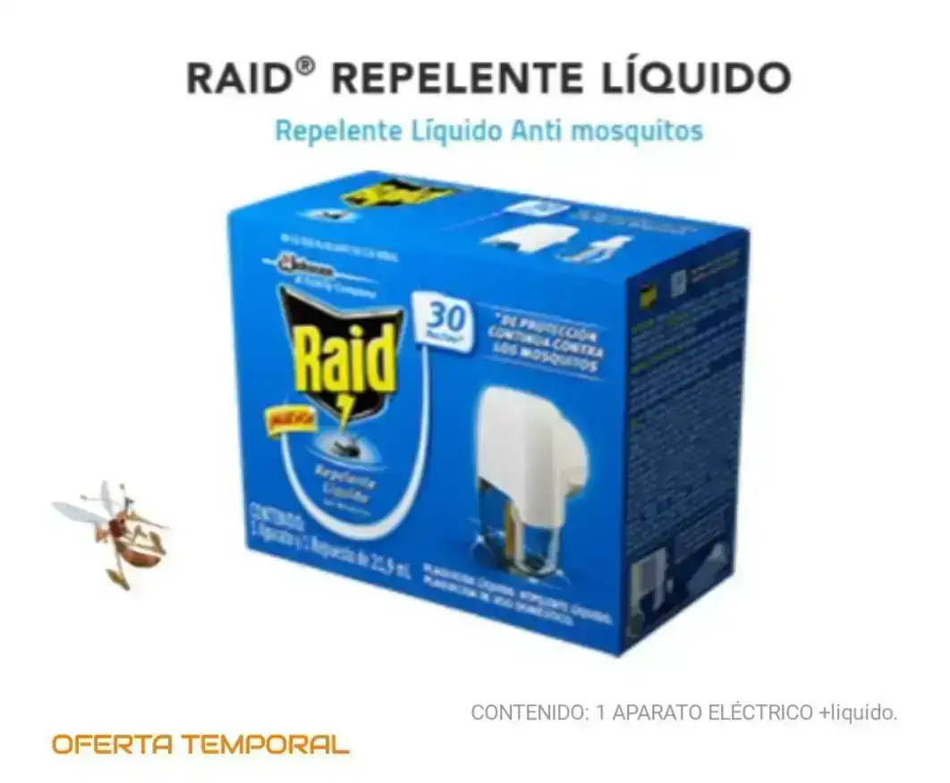 Raid eléctrico líquido repelente 