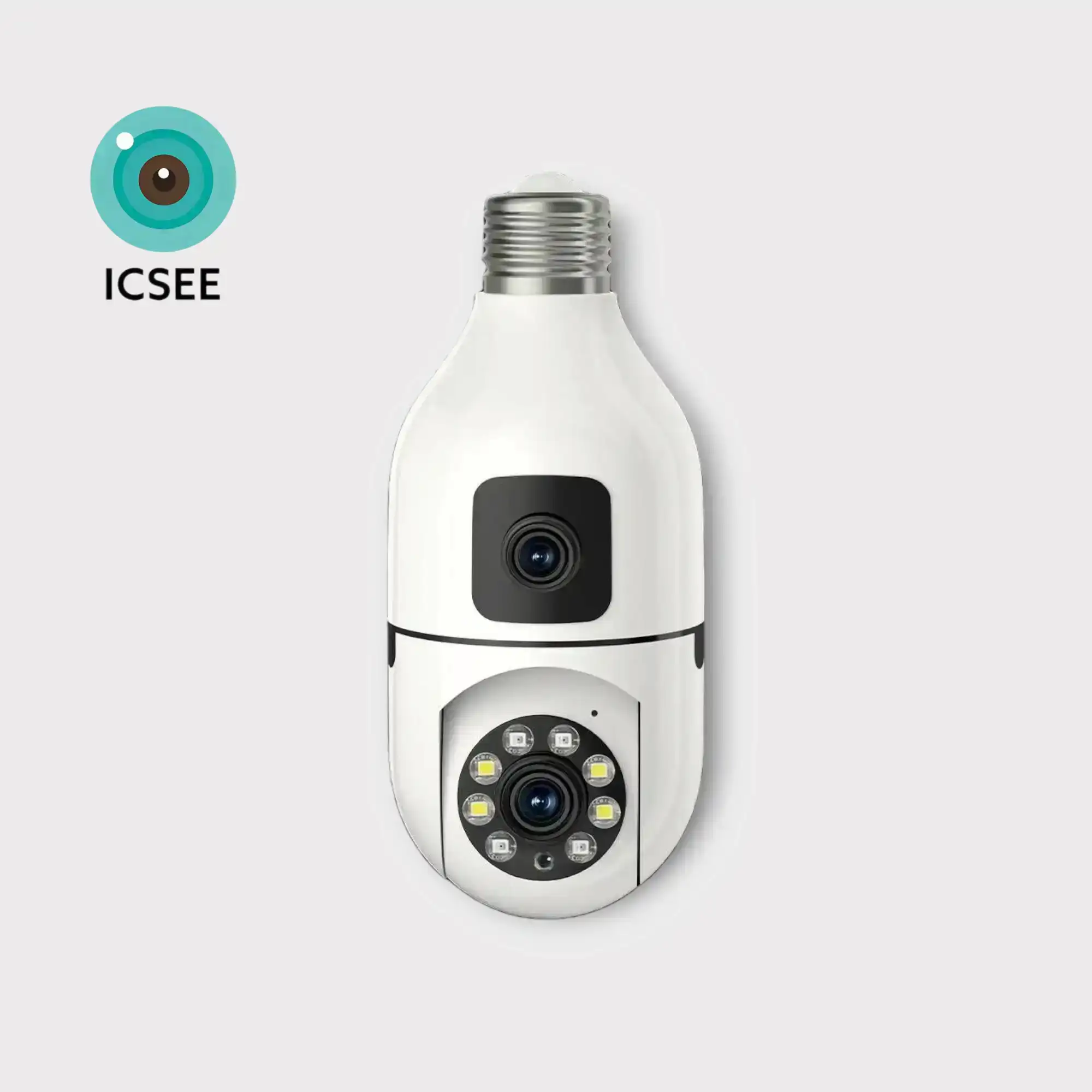 Cámara de Seguridad WiFi 2MP – Doble Lente (Fija + 360°) | Audio Bidireccional | 10 Metros