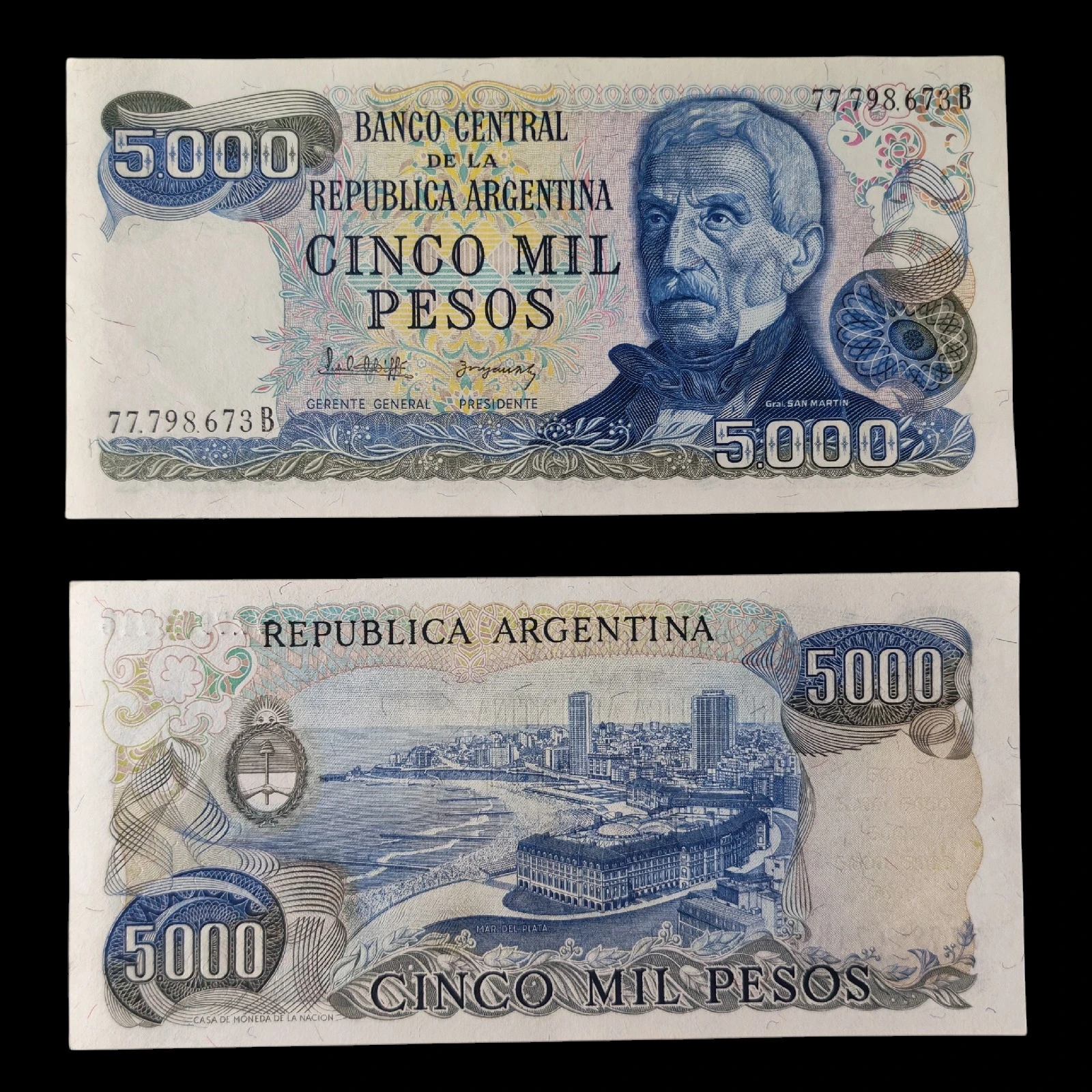 ° Argentina 5000 pesos UNC