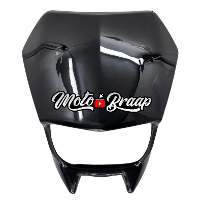 PL XTZ 125 M. Viejo Careta plastica Negra SPD