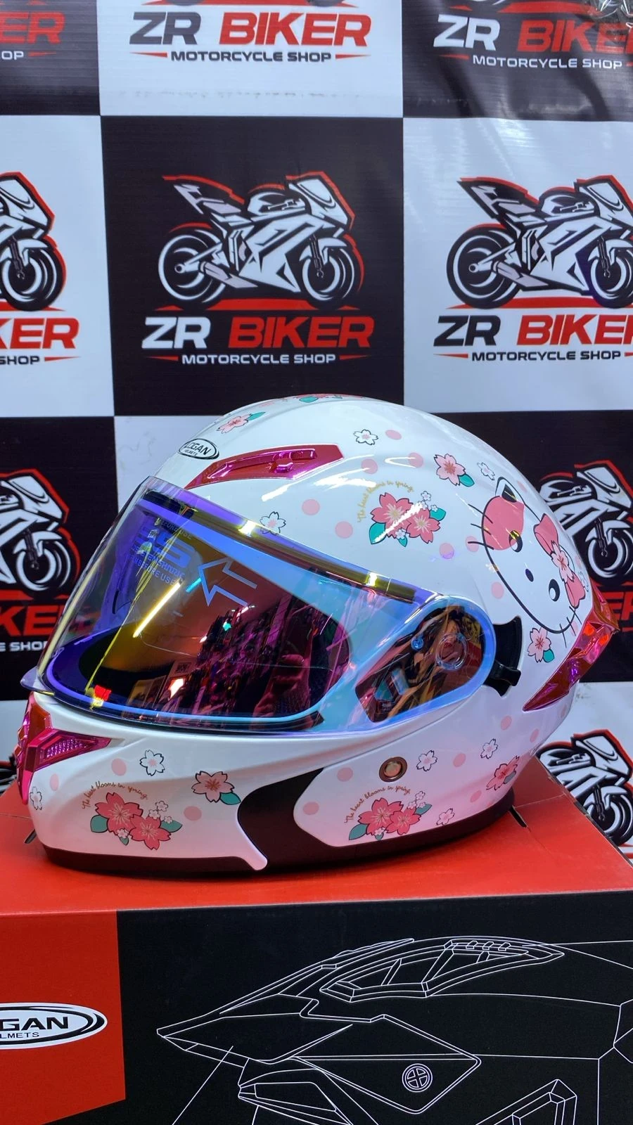 CASCO ABATIBLE LOGAN HELLO KITTY