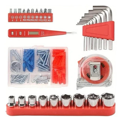 Kit Herramientas 93 Piezas Destornillador Pinzas Allen Punta 3