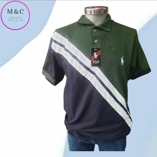 Playera XL franja de color