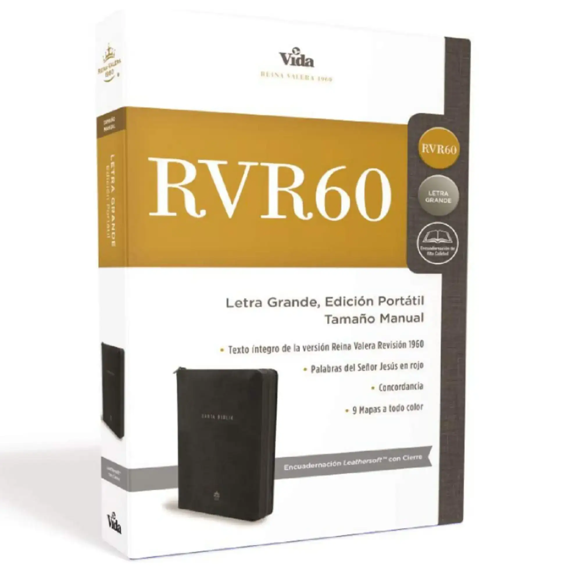 Biblia portátil con cierre RVR60 2