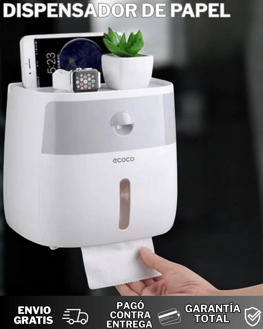 DISPENSADOR DE PAPEL HIGIÉNICO  2