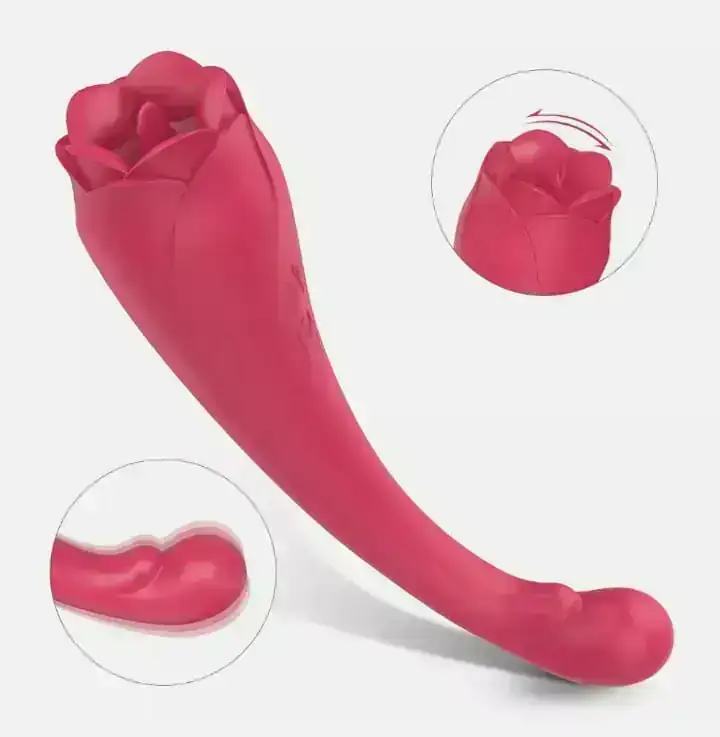 Vibrador con estimulador de clitoris 