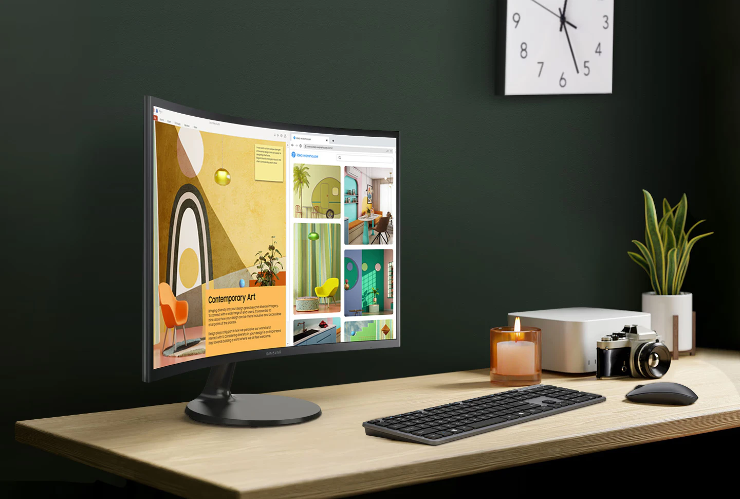 Monitor de ordenador curvo 27"  SAMSUNG Essential S3 