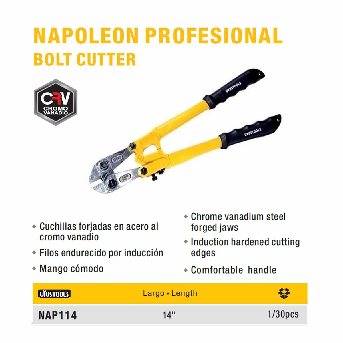 NAPOLEON PROFESIONAL CIZALLA UYUST 14"