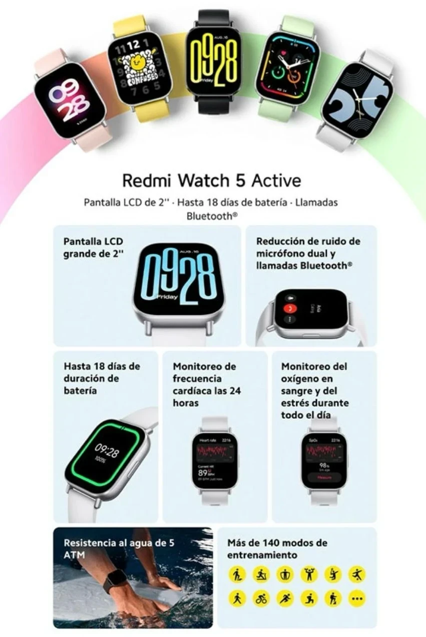 ⌚ *Xiaomi Redmi Watch 5 Active 2