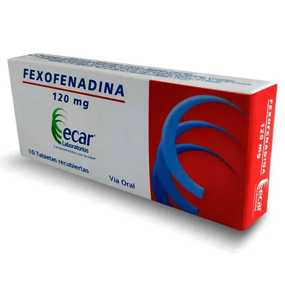 FEXOFENADINA 120 MG CJA X 10 TAB ECAR