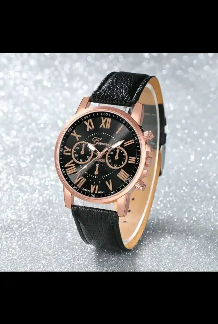 Reloj Geneva diseño clásico 🏛️ / Edición: Carátula Números Romanos 