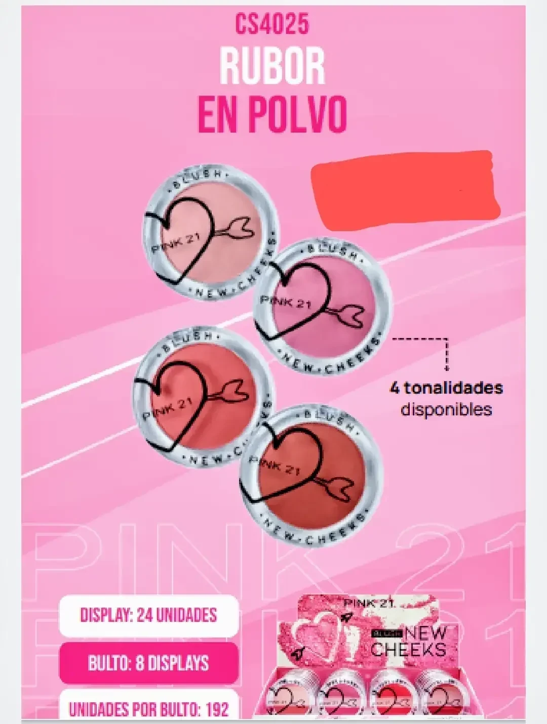 Rubor en polvo CS4025