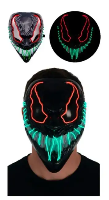 Mascara rigida luminosa venom doble hilo led
