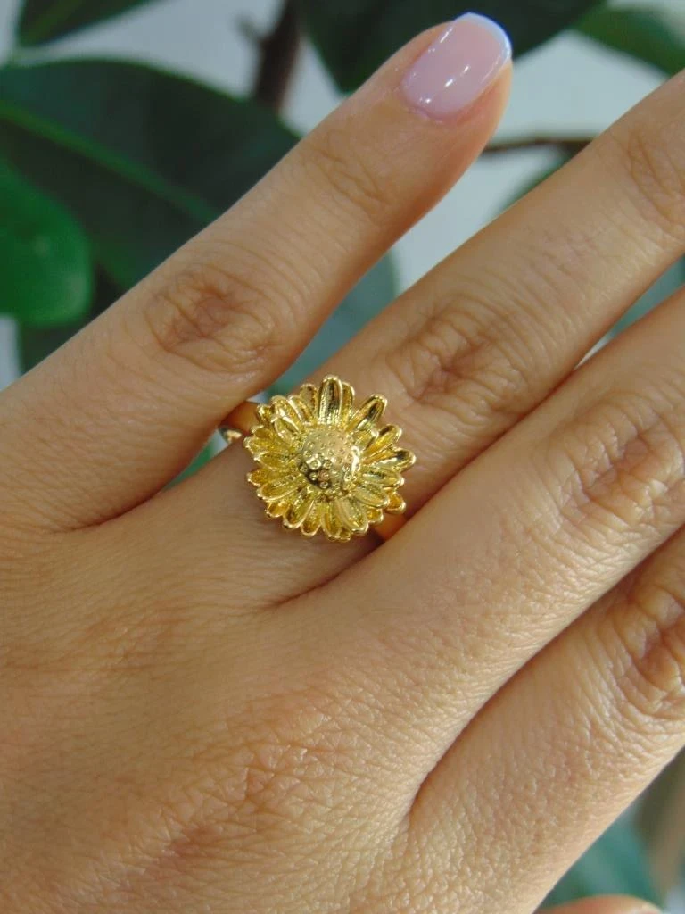 ANILLO ACERO DOR MARGARITA