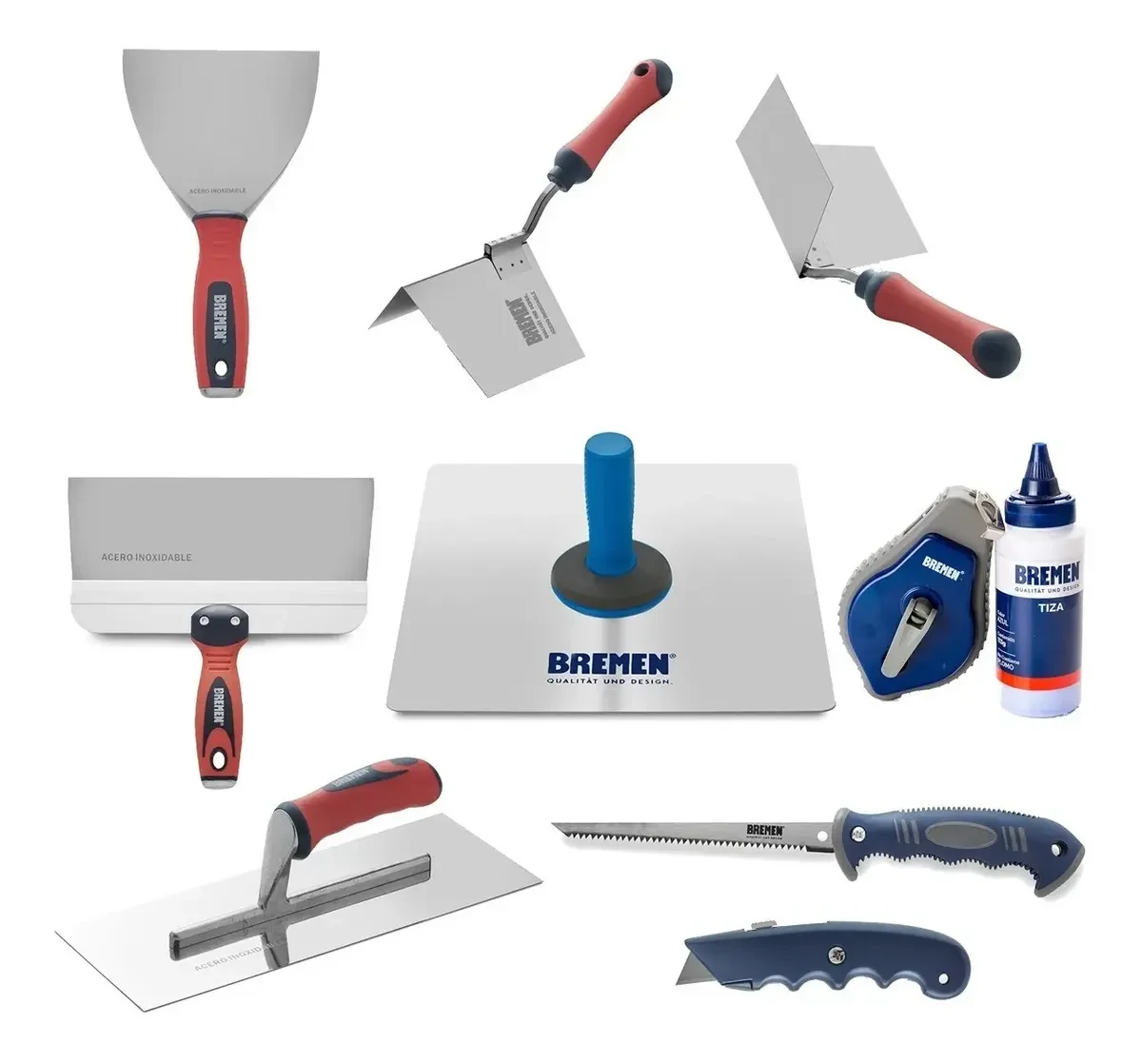 Kit Durlock Herramientas Bremen 15 Pz Espatulas Llana Puntas 2
