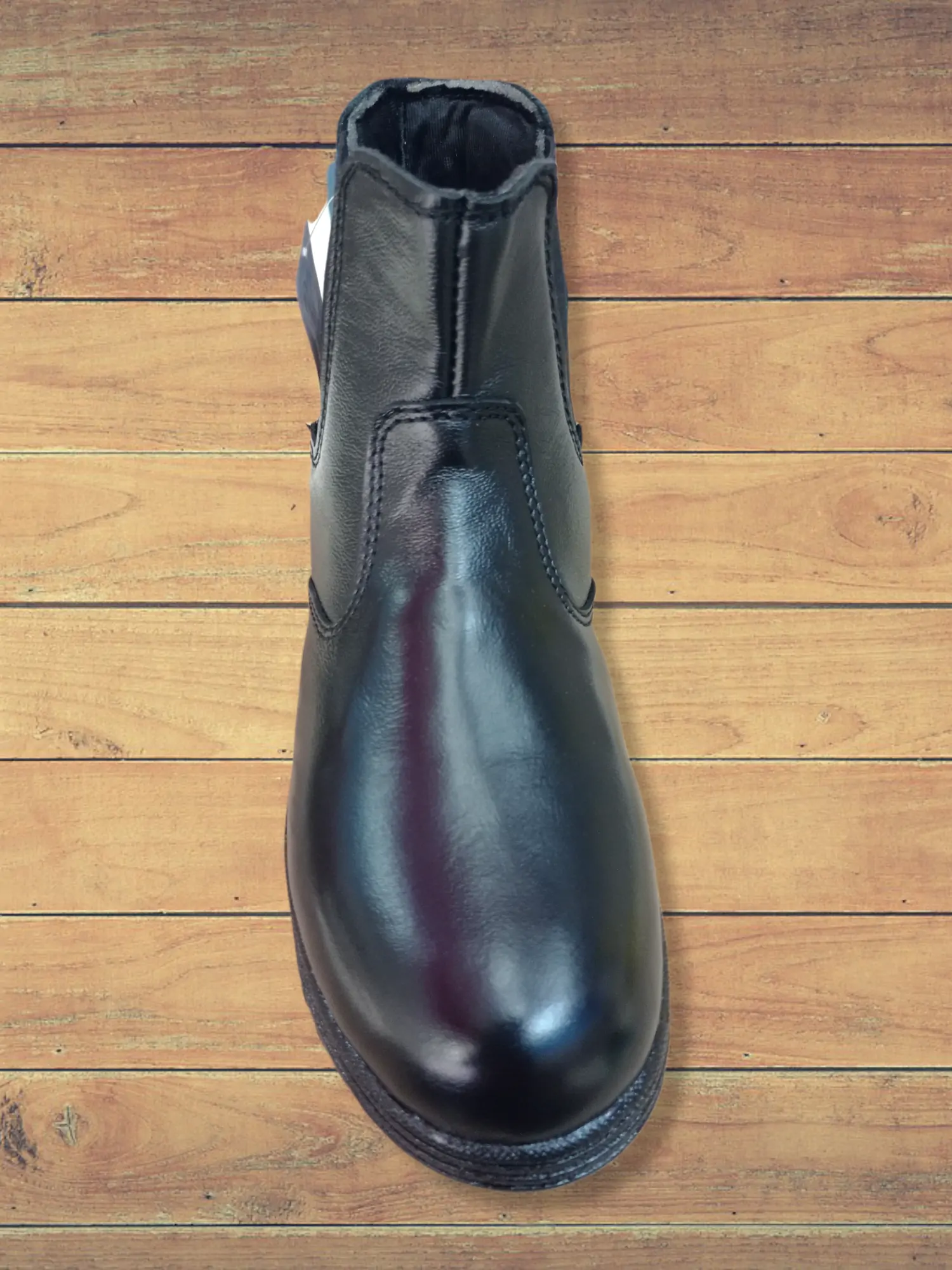 Botines de piel, color negro  2