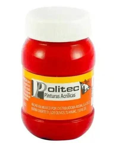 Politec pintura rojo frasco 100 ml
